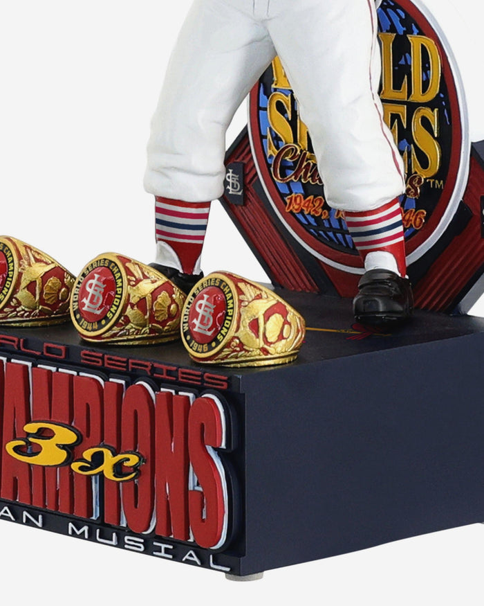 Stan Musial St Louis Cardinals 3X World Series Champion Bobblehead FOCO - FOCO.com