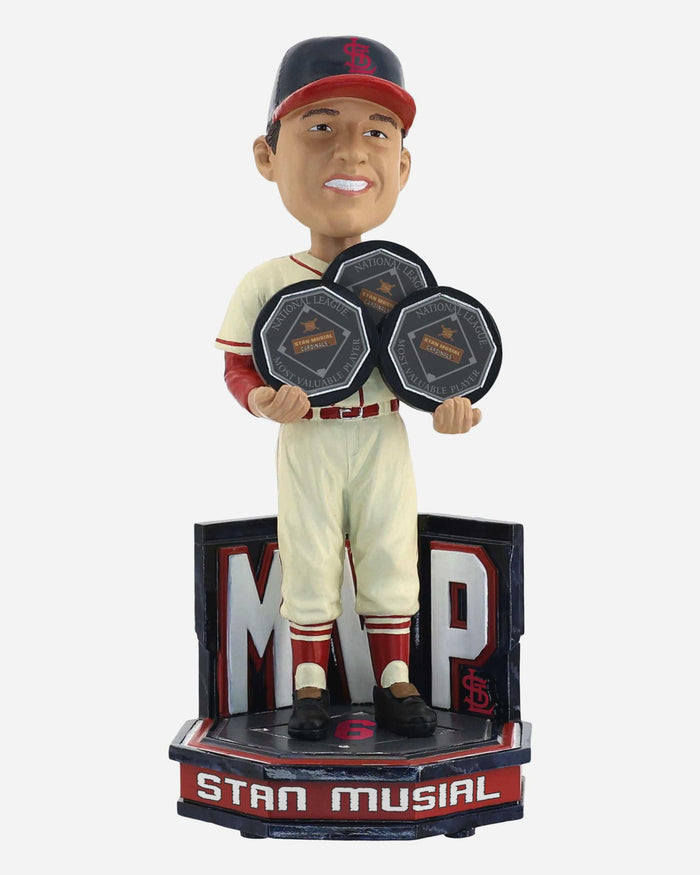 Stan Musial St Louis Cardinals 3X NL MVP Bobblehead FOCO - FOCO.com