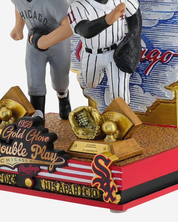 Luis Aparicio & Nellie Fox Chicago White Sox 1959 Gold Glove Double Play Dual Bobblehead FOCO - FOCO.com
