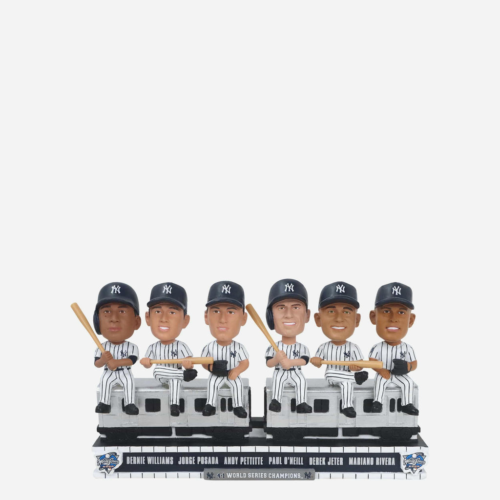 New York Yankees 2000 World Series Champions Subway Car Mini Bobblehead Scene FOCO - FOCO.com