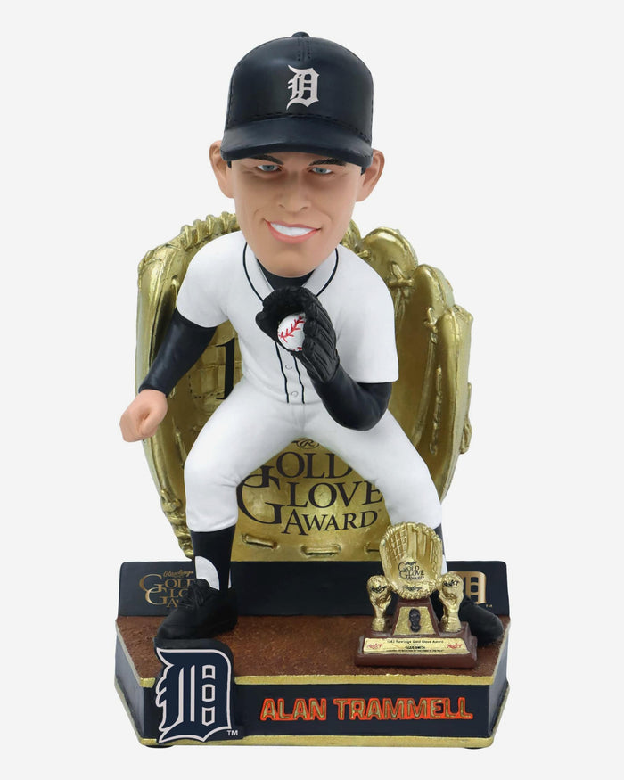 Alan Trammell Detroit Tigers 1980 Gold Glove Bobblehead FOCO - FOCO.com