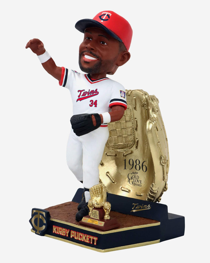 Kirby Puckett Minnesota Twins 1986 Gold Glove Bobblehead FOCO - FOCO.com