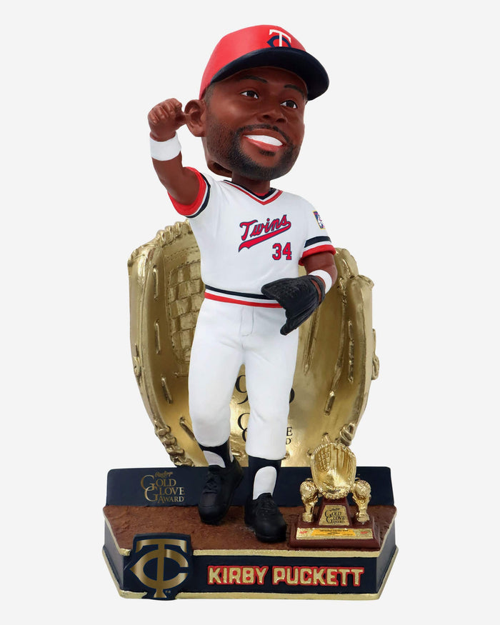 Kirby Puckett Minnesota Twins 1986 Gold Glove Bobblehead FOCO - FOCO.com