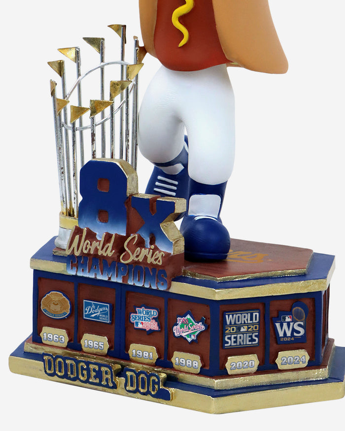 Dodger Dog Los Angeles Dodgers 2024 8X World Series Champions Bobblehead FOCO - FOCO.com