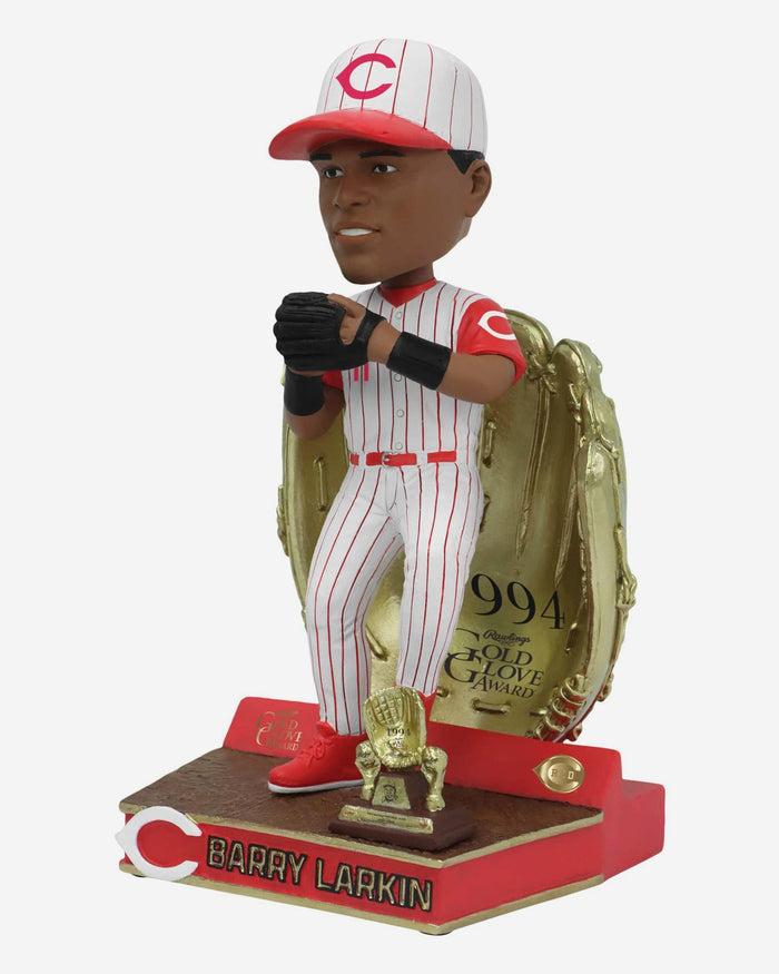 Barry Larkin Cincinnati Reds 1994 Gold Glove Bobblehead FOCO - FOCO.com