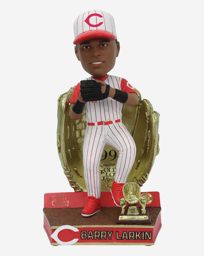 Barry Larkin Cincinnati Reds 1994 Gold Glove Bobblehead FOCO - FOCO.com