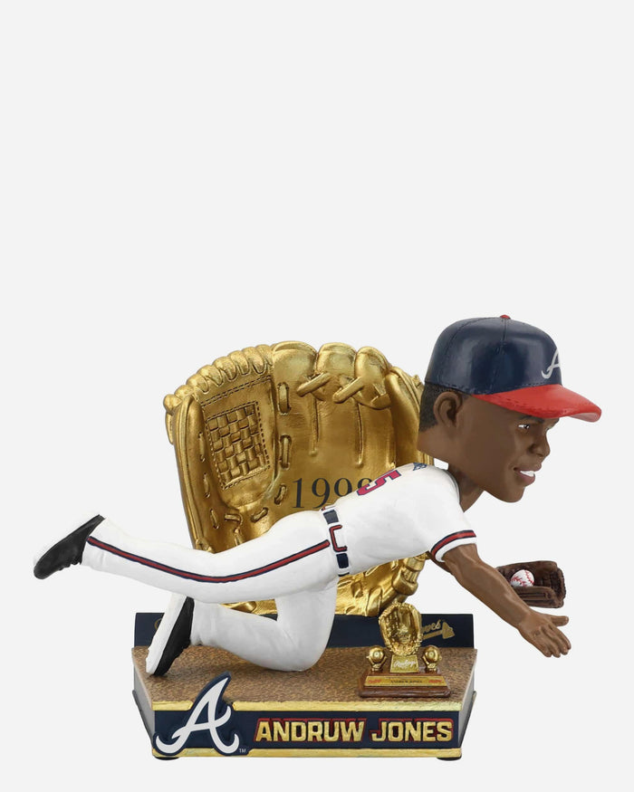 Andruw Jones Atlanta Braves 1998 Gold Glove Bobblehead FOCO - FOCO.com