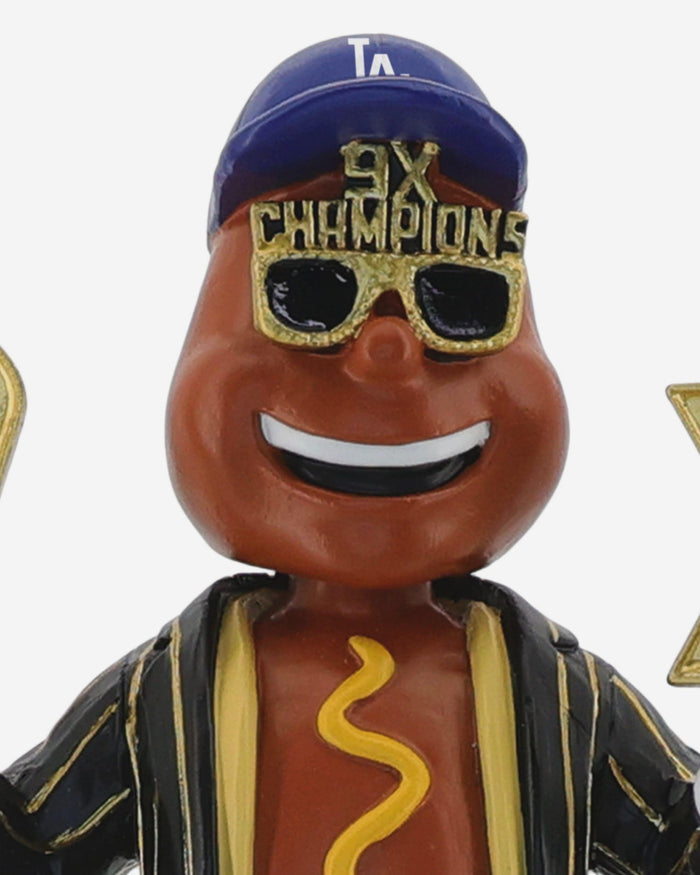 Dodger Dog Los Angeles Dodgers 2025 9X World Series Champions Bobblehead FOCO - FOCO.com