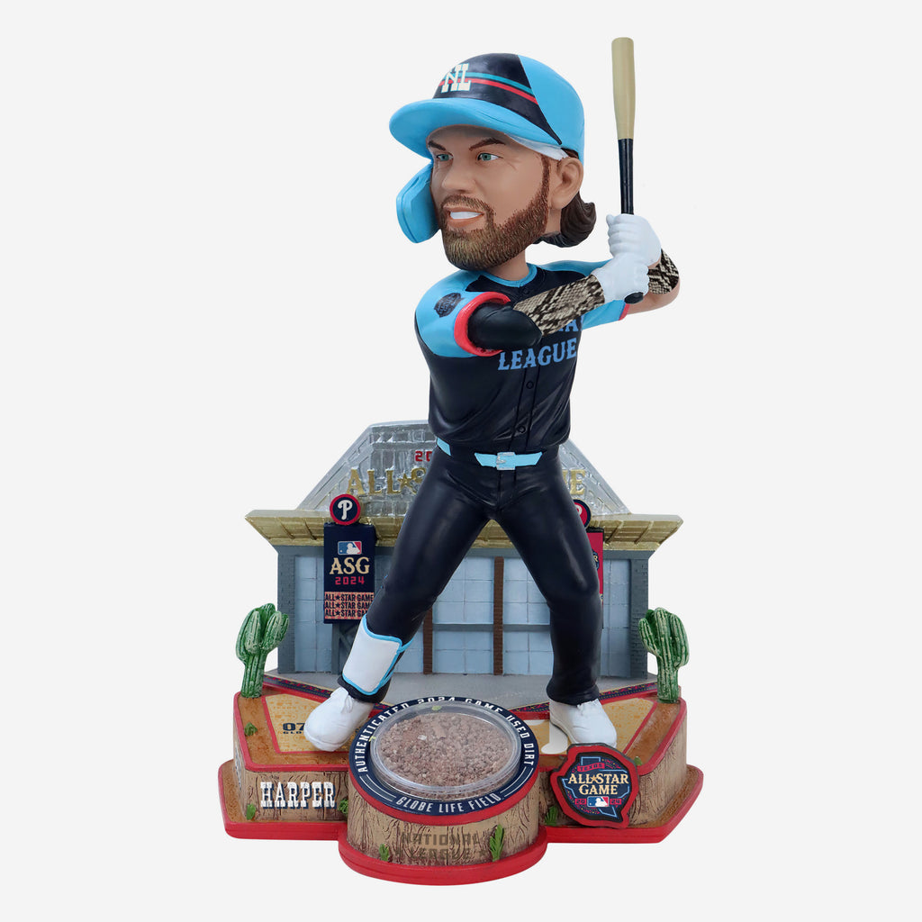 Bryce Harper Philadelphia Phillies 2024 All-Star Authentic Dirt Bobblehead FOCO - FOCO.com