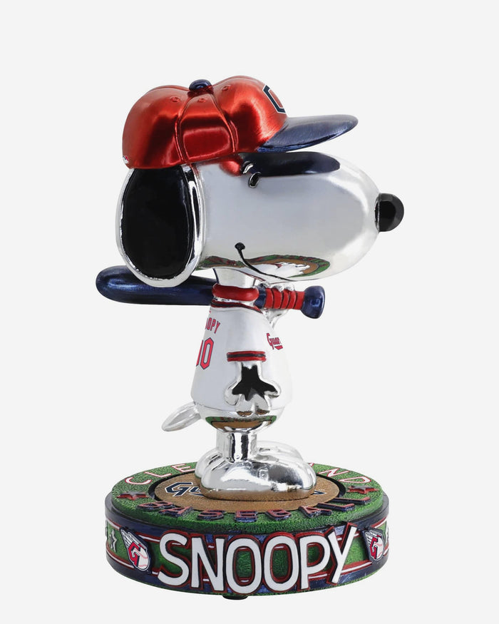 Cleveland Guardians Snoopy Peanuts Electroplated Bighead Bobblehead FOCO - FOCO.com