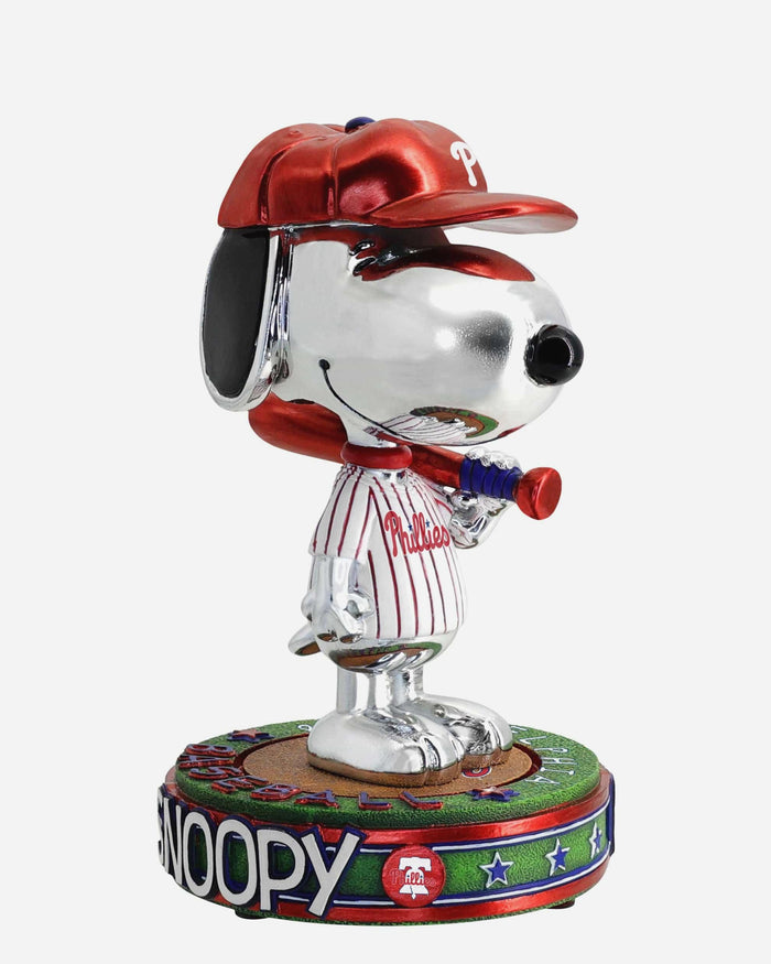 Philadelphia Phillies Snoopy Peanuts Electroplated Bighead Bobblehead FOCO - FOCO.com