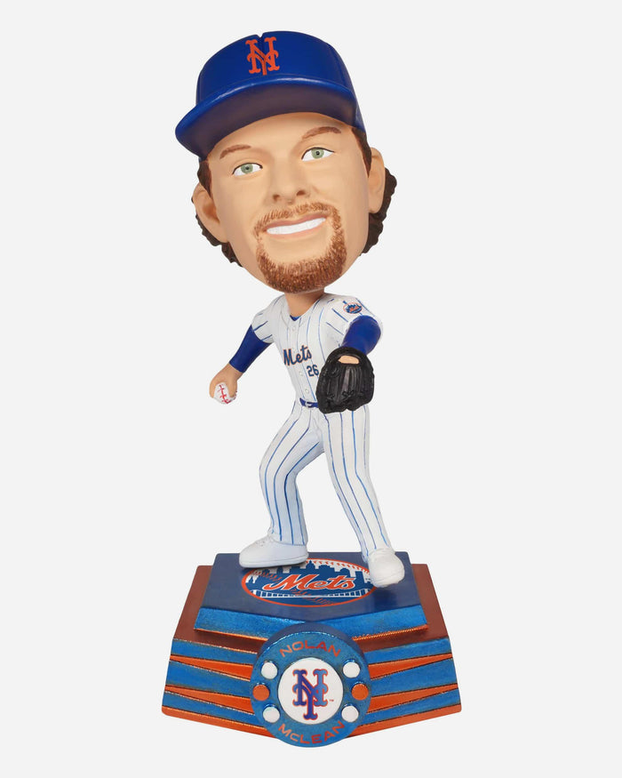 Nolan McLean New York Mets Medium Bighead Bobblehead FOCO - FOCO.com