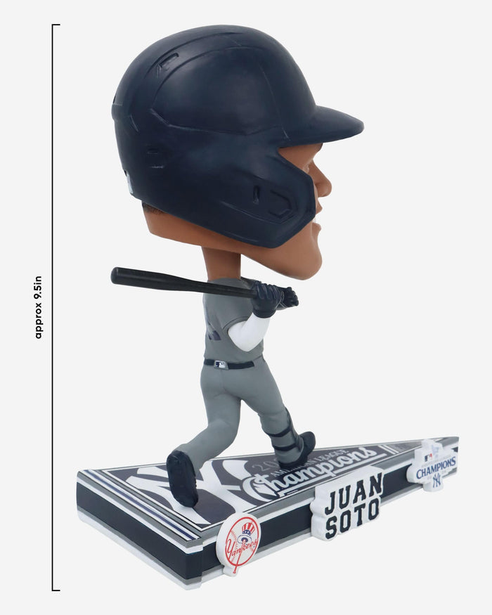 Juan Soto New York Yankees 2024 American League Champions Pennant Base Bighead Bobblehead FOCO - FOCO.com