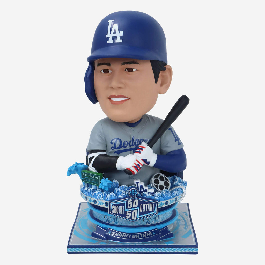 Shohei Ohtani Los Angeles Dodgers 50 Home Runs & 50 Stolen Bases Bust Bighead Bobblehead FOCO - FOCO.com