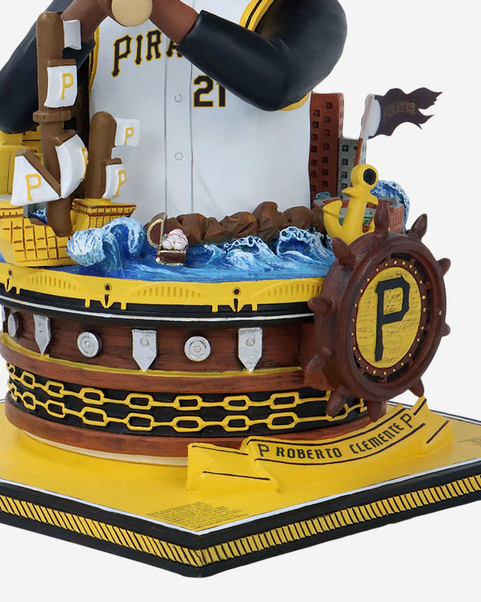 Roberto Clemente Pittsburgh Pirates Bust Bighead Bobblehead FOCO - FOCO.com