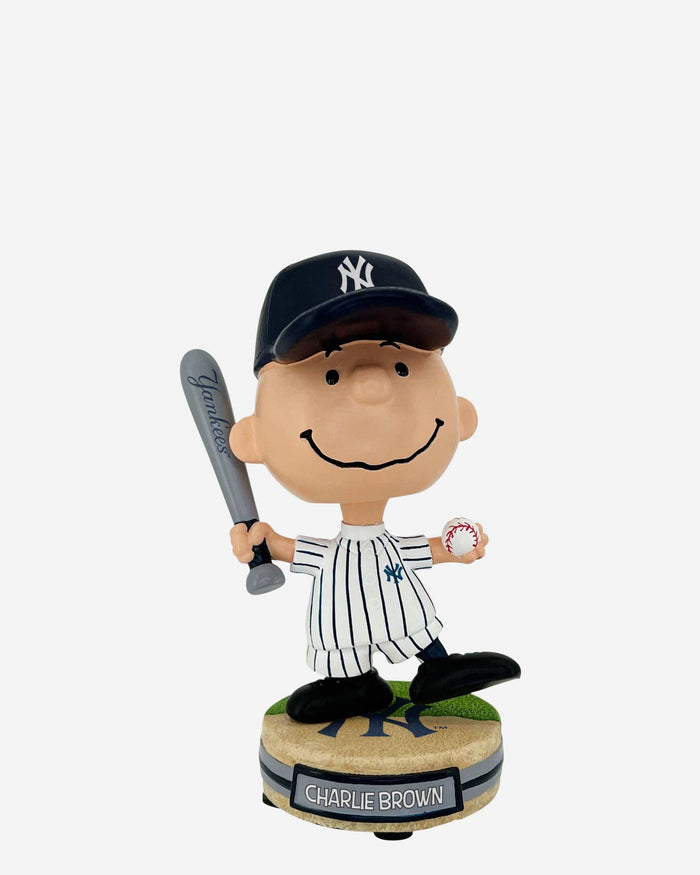 New York Yankees Charlie Brown Peanuts Mini Bighead Bobblehead FOCO - FOCO.com