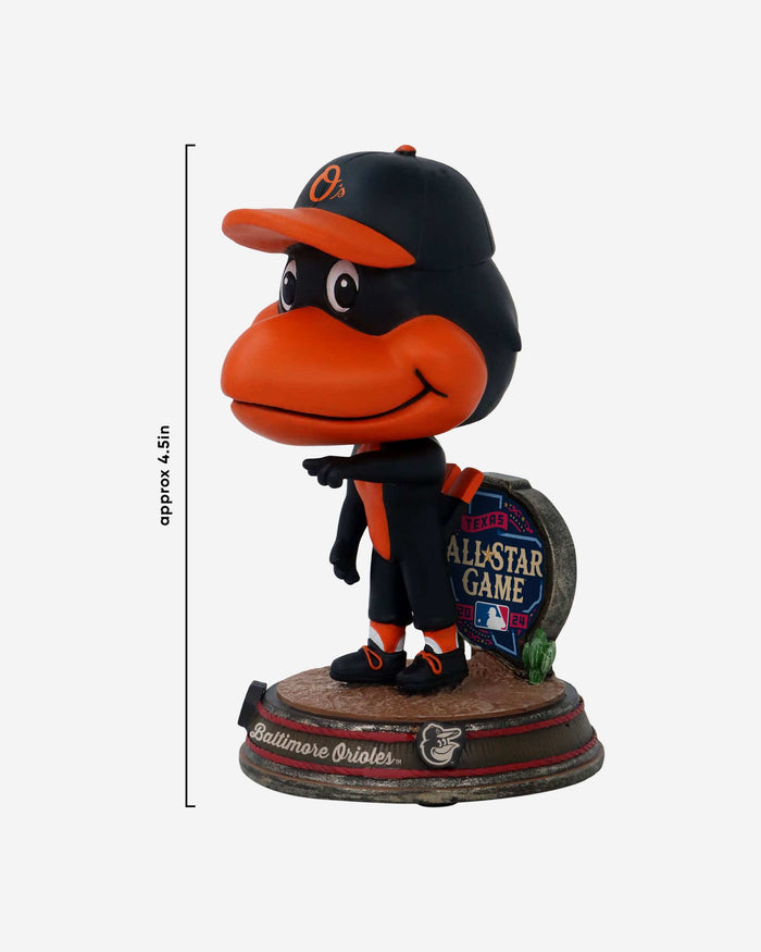 The Oriole Bird Baltimore Orioles 2024 All-Star Bobbles on Parade Mascot Mini Bighead Bobblehead FOCO - FOCO.com