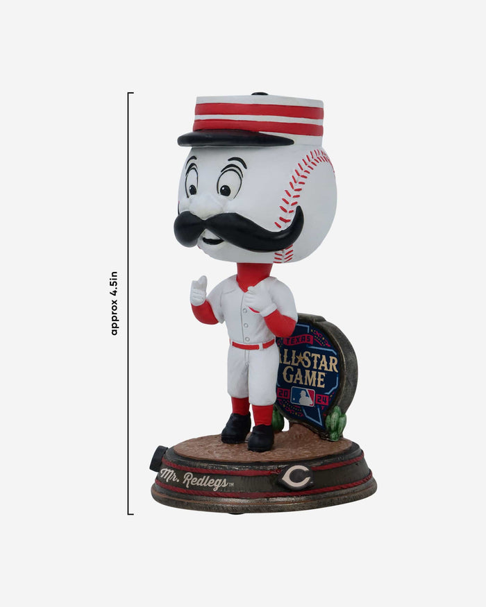 Mr Redlegs Cincinnati Reds 2024 All-Star Bobbles on Parade Mascot Mini Bighead Bobblehead FOCO - FOCO.com