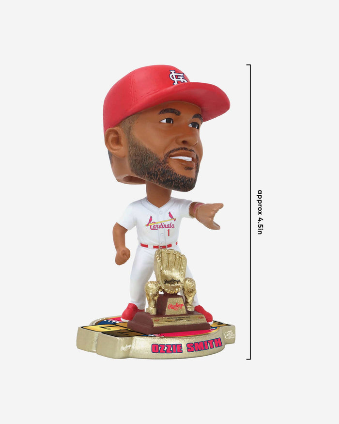 Ozzie Smith St Louis Cardinals 1992 Gold Glove Mini Bighead Bobblehead FOCO - FOCO.com