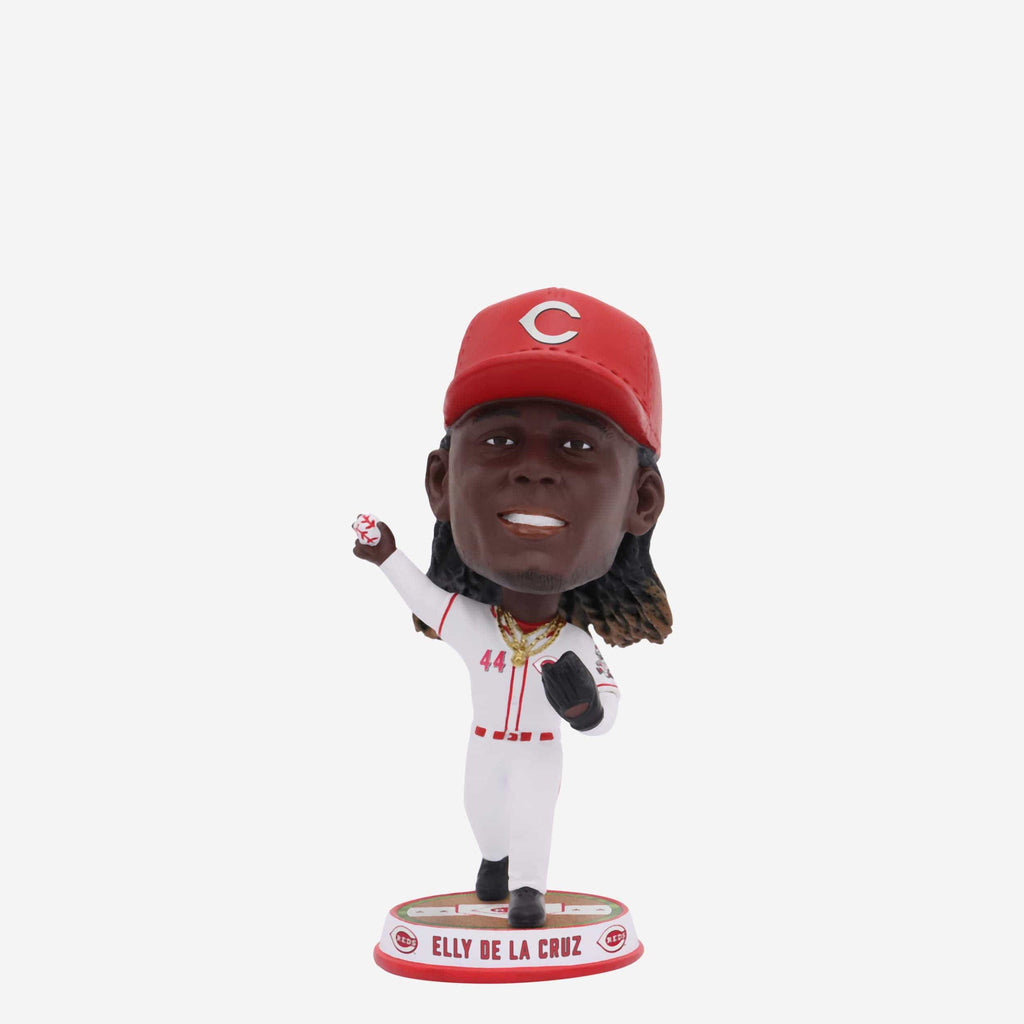 Elly De La Cruz Cincinnati Reds Fielding Pose Field Stripe Mini Bighead Bobblehead FOCO - FOCO.com