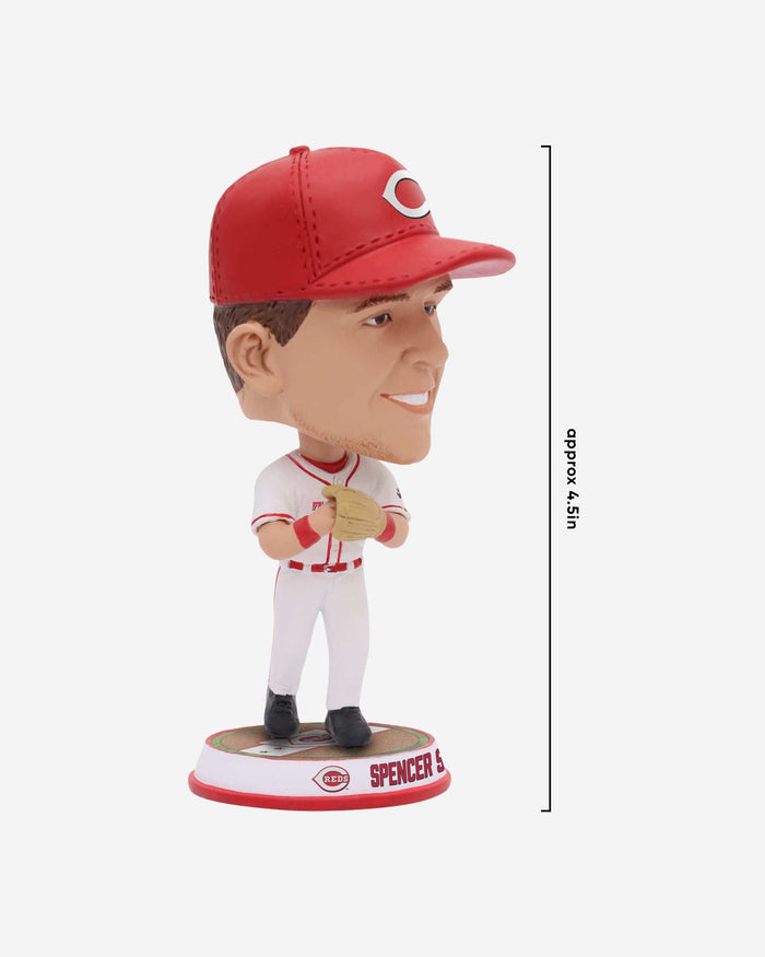 Spencer Steer Cincinnati Reds Fielding Pose Field Stripe Mini Bighead Bobblehead FOCO - FOCO.com