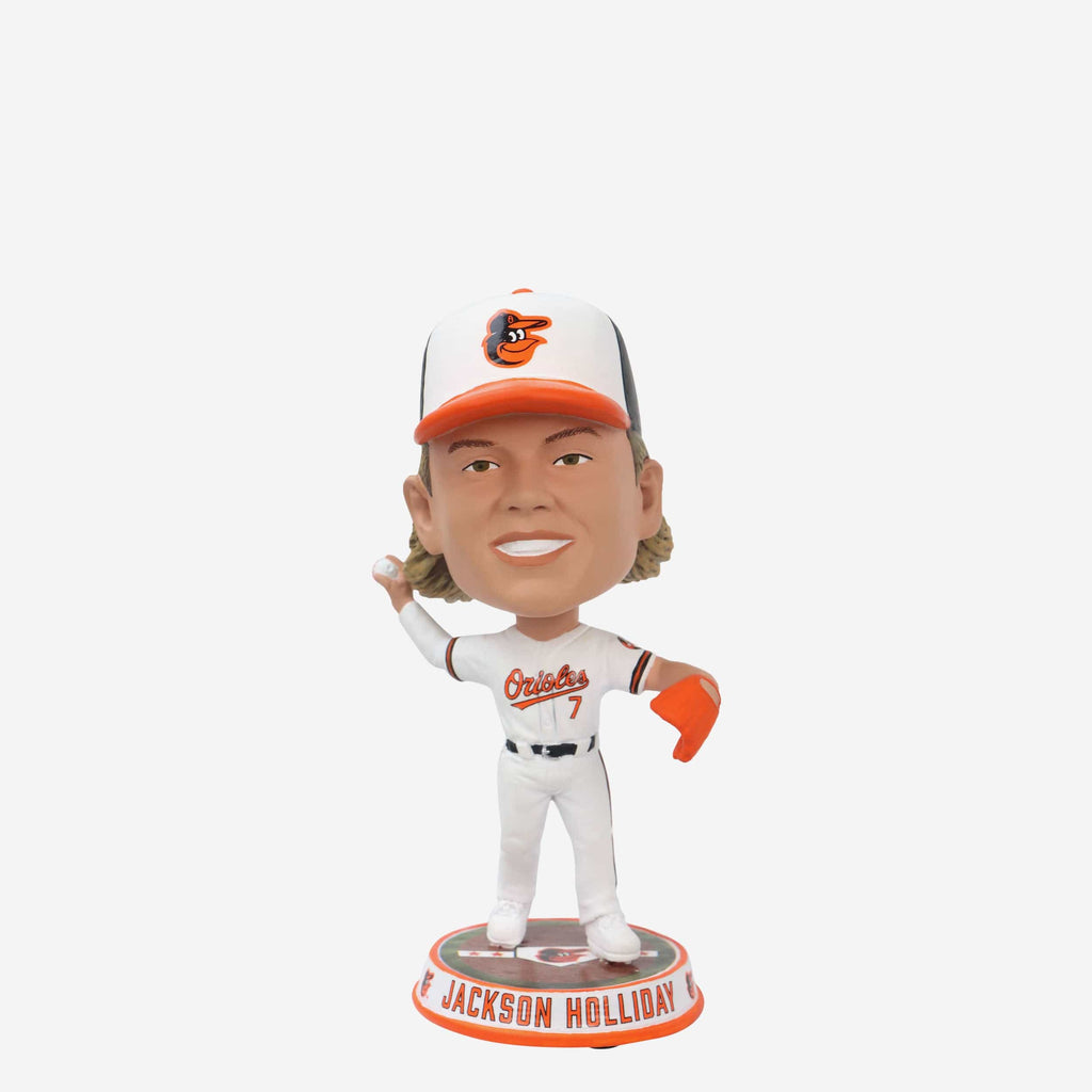 Jackson Holliday Baltimore Orioles Field Stripe Mini Bighead Bobblehead FOCO - FOCO.com