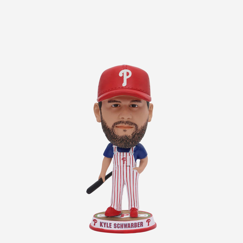 Kyle Schwarber Philadelphia Phillies Bib Overalls Mini Bighead Bobblehead FOCO - FOCO.com