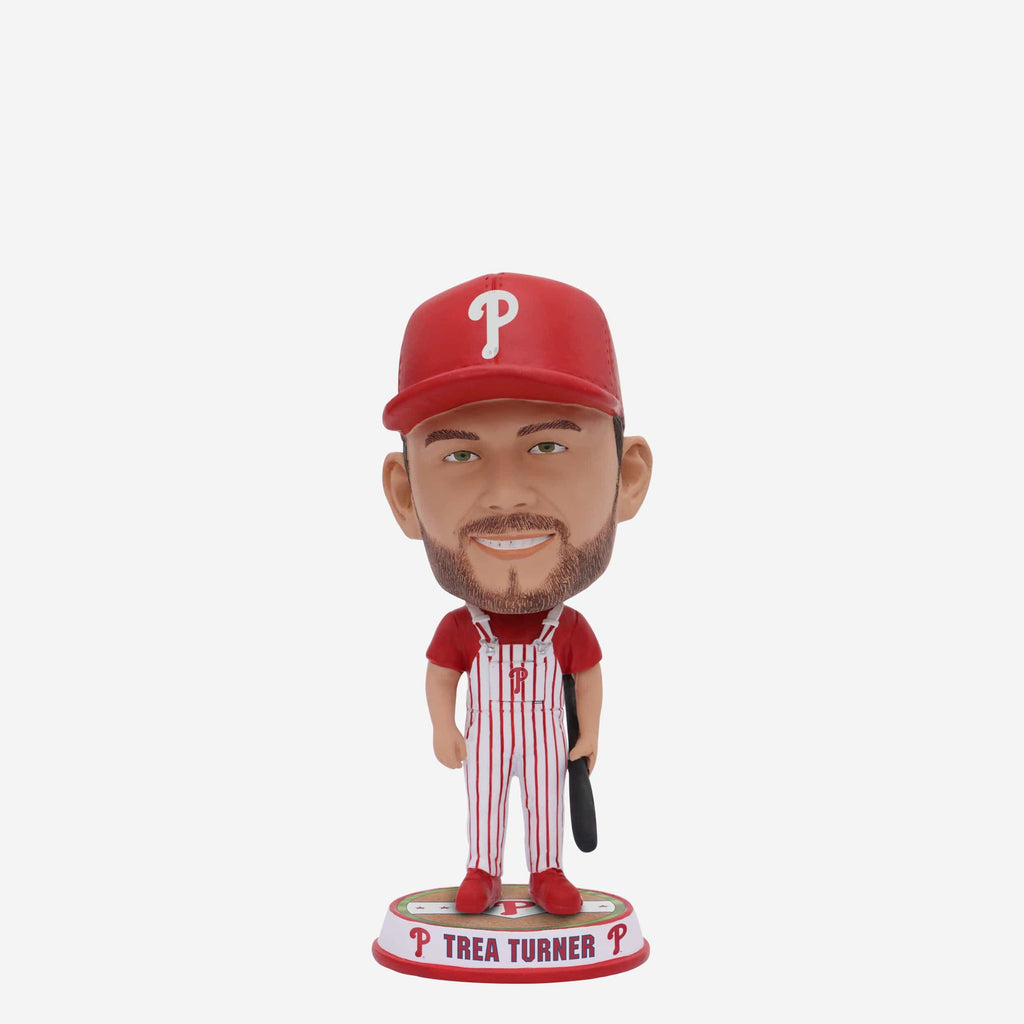 Trea Turner Philadelphia Phillies Bib Overalls Mini Bighead Bobblehead FOCO - FOCO.com