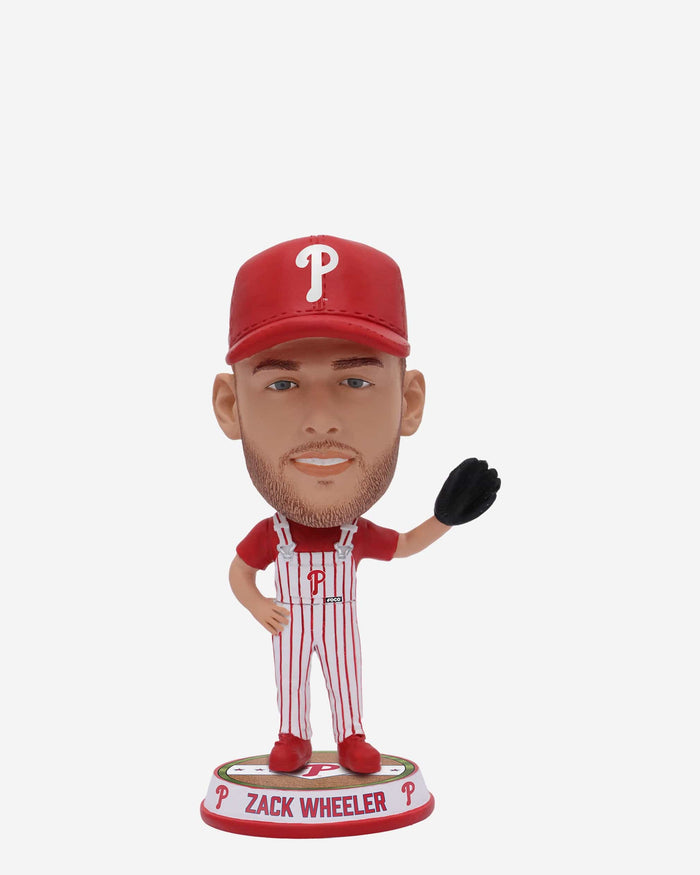 Zack Wheeler Philadelphia Phillies Bib Overalls Mini Bighead Bobblehead FOCO - FOCO.com