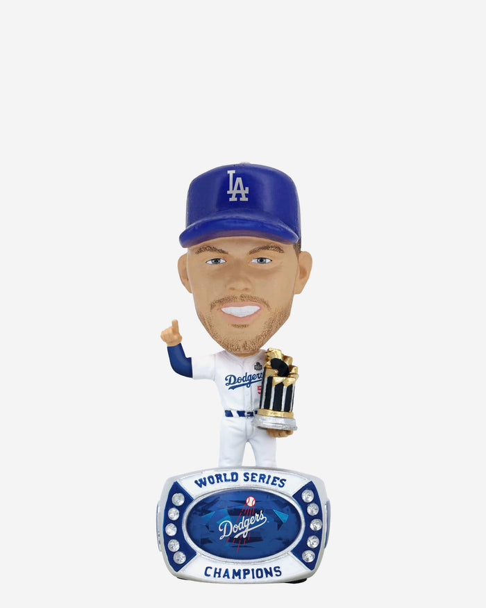 Freddie Freeman Los Angeles Dodgers 2024 World Series Champions Ring Base Mini Bighead Bobblehead FOCO - FOCO.com