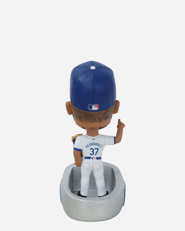 Teoscar Hernandez Los Angeles Dodgers 2024 World Series Champions Ring Base Mini Bighead Bobblehead FOCO - FOCO.com