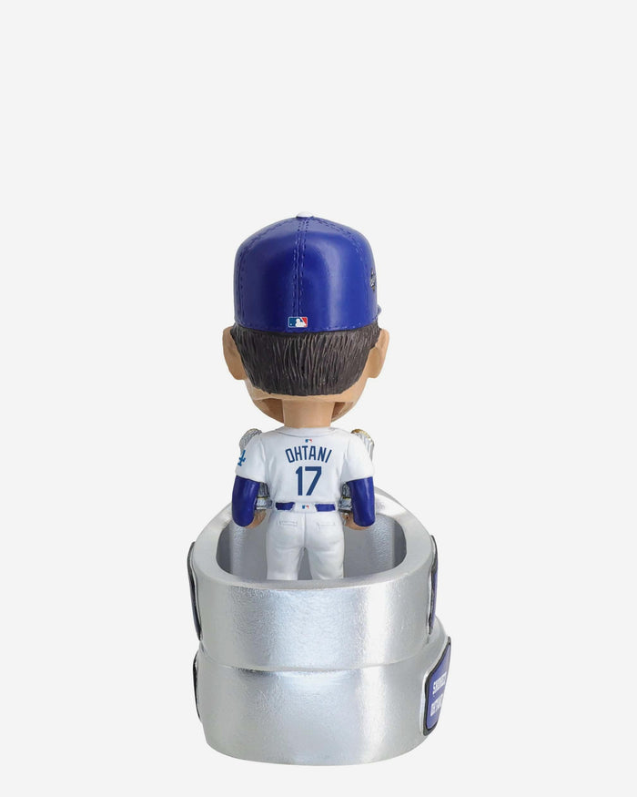 Shohei Ohtani Los Angeles Dodgers 2025 Back To Back World Series Champions Mini Ring Base Bighead Bobblehead FOCO - FOCO.com