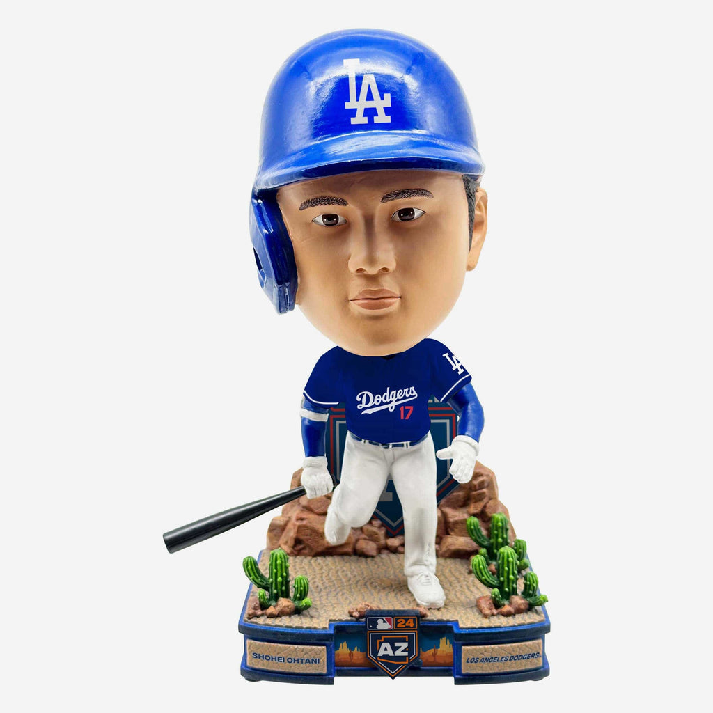 Shohei Ohtani Los Angeles Dodgers 2024 Blue Spring Training Jersey Cactus League Bighead Bobblehead FOCO - FOCO.com