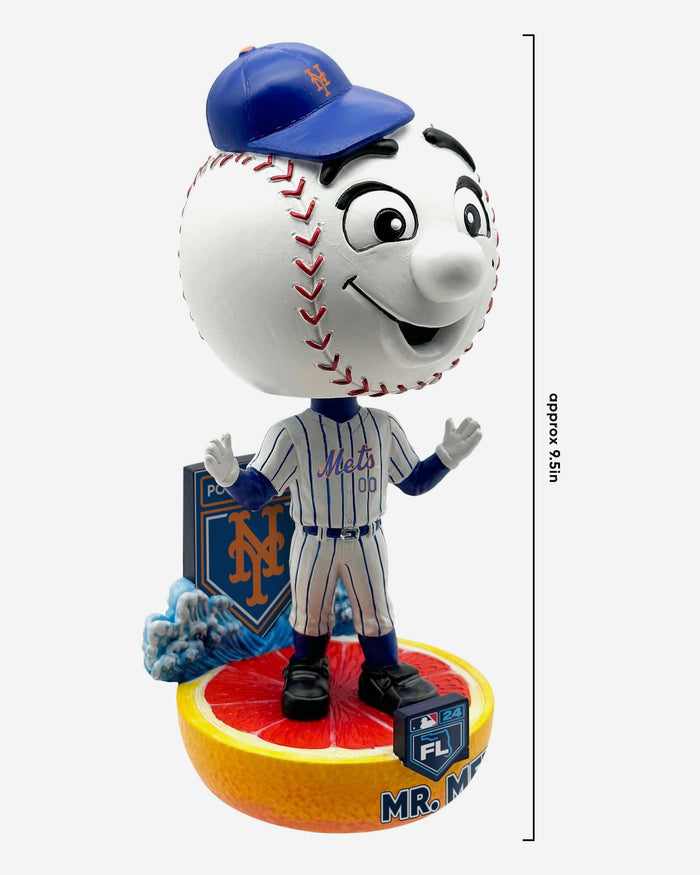 Mr Met New York Mets 2024 Spring Training Grapefruit League Mascot Bighead Bobblehead FOCO - FOCO.com
