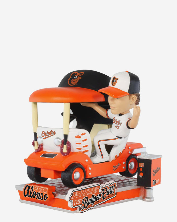 Pete Alonso Baltimore Orioles Bullpen Cart Bobblehead FOCO - FOCO.com