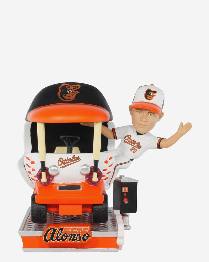 Pete Alonso Baltimore Orioles Bullpen Cart Bobblehead FOCO - FOCO.com