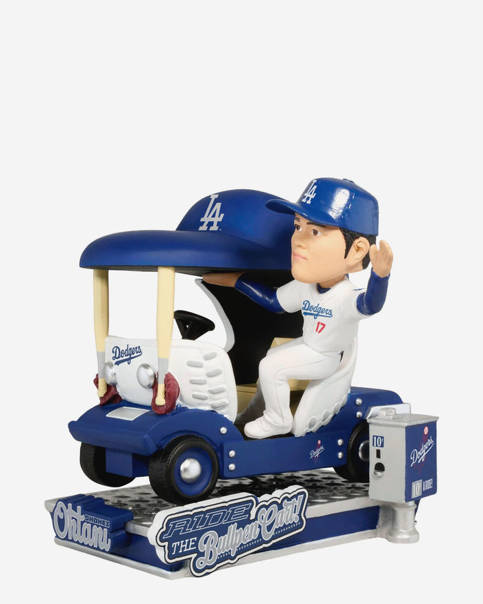 Shohei Ohtani Los Angeles Dodgers Bullpen Cart Bobblehead FOCO - FOCO.com