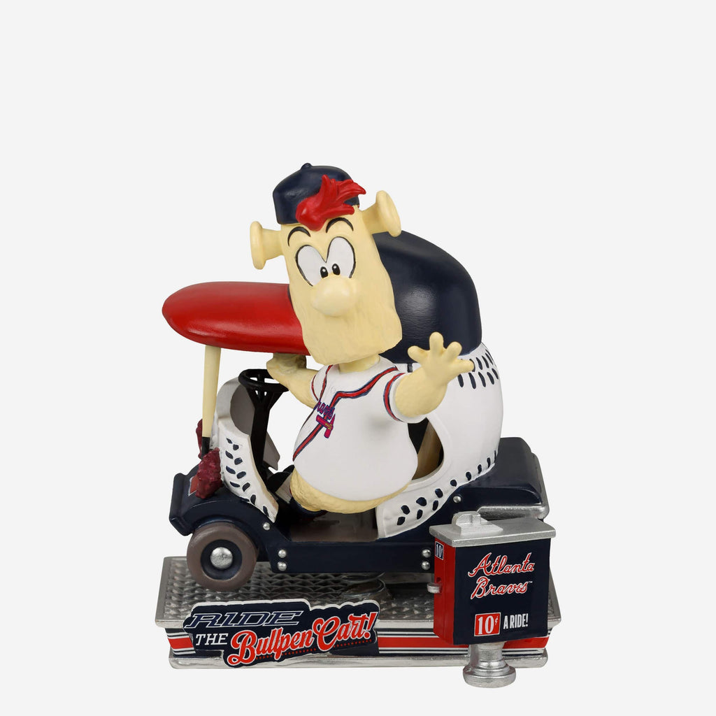 Blooper Atlanta Braves Bullpen Cart Mascot Bobblehead FOCO - FOCO.com