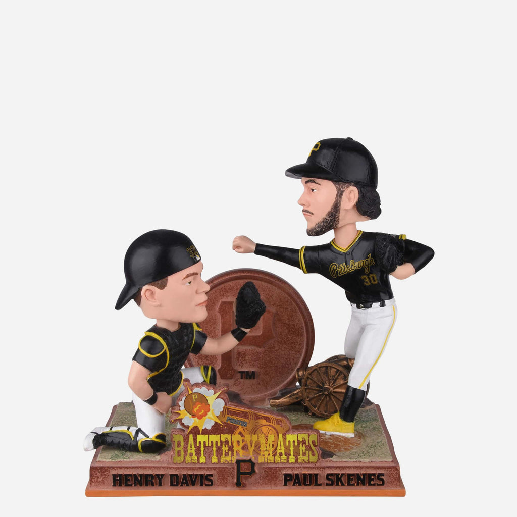 Paul Skenes & Henry Davis Pittsburgh Pirates Battery Mates Dual Bobblehead FOCO - FOCO.com