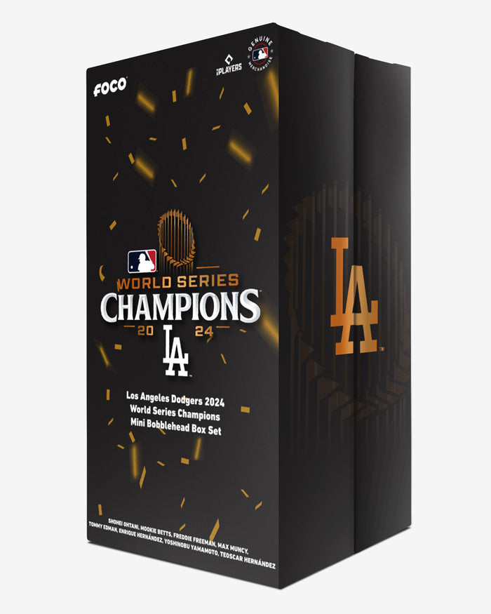 Los Angeles Dodgers 2024 World Series Champions Series 1 Mini Bobblehead Box Set FOCO - FOCO.com