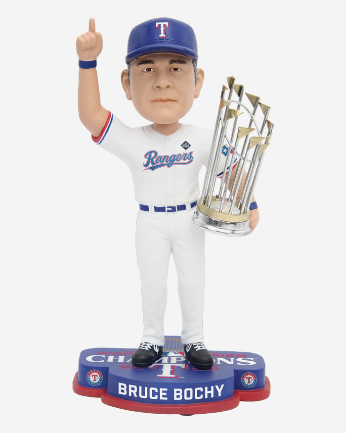 Bruce Bochy Texas Rangers 2023 World Series Champions Bobblehead FOCO - FOCO.com