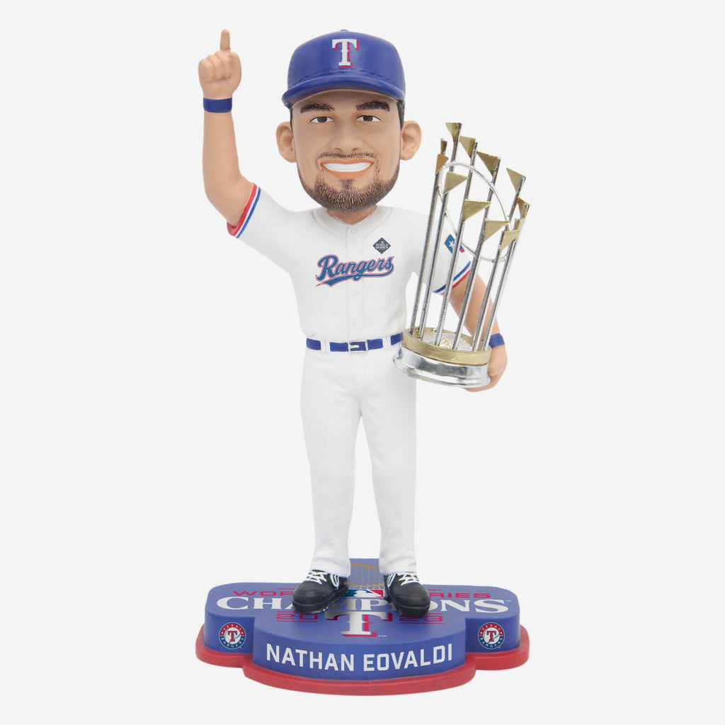 Nathan Eovaldi Texas Rangers 2023 World Series Champions Bobblehead FOCO - FOCO.com