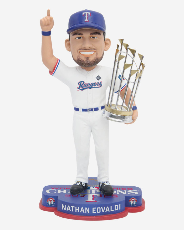 Nathan Eovaldi Texas Rangers 2023 World Series Champions Bobblehead FOCO - FOCO.com