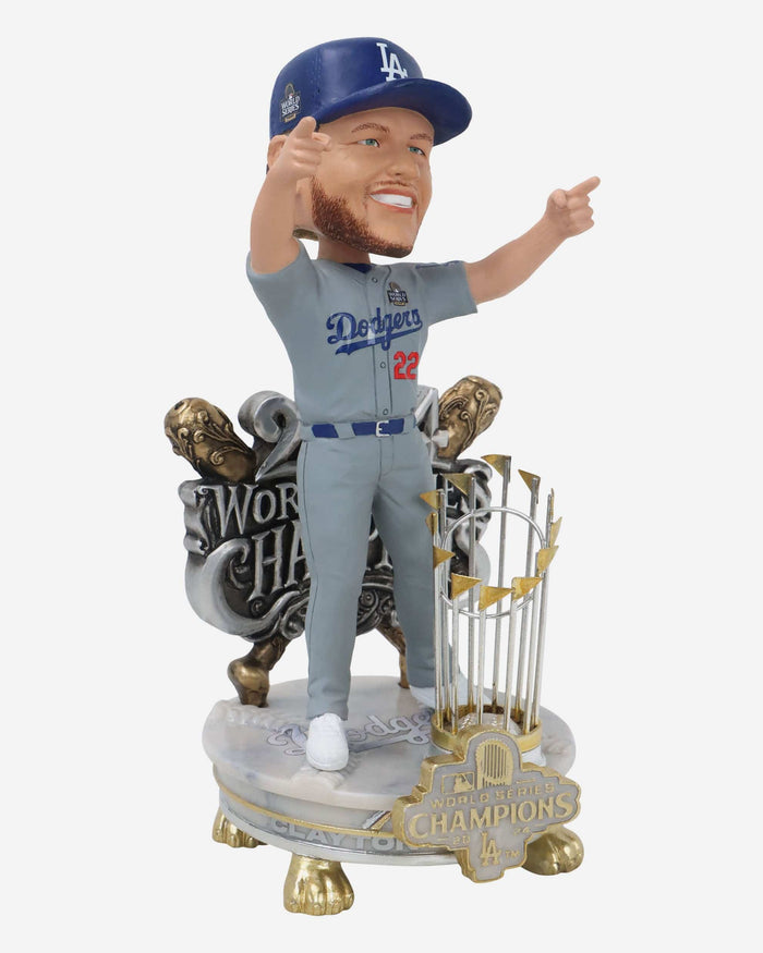 Clayton Kershaw Los Angeles Dodgers 2024 World Series Champions Alternate Jersey Celebration Bobblehead FOCO - FOCO.com