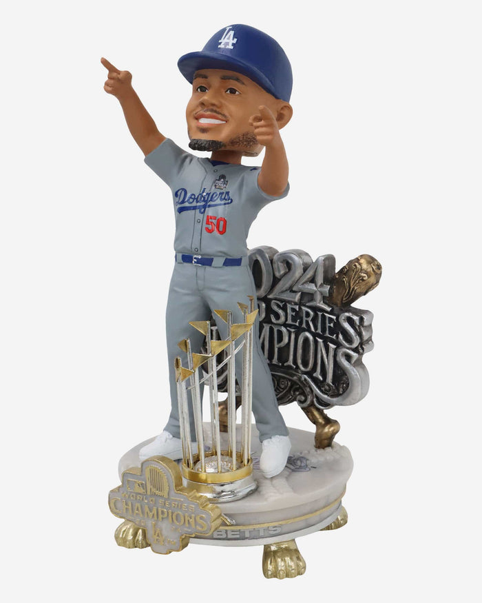 Mookie Betts Los Angeles Dodgers 2024 World Series Champions Alternate Jersey Celebration Bobblehead FOCO - FOCO.com