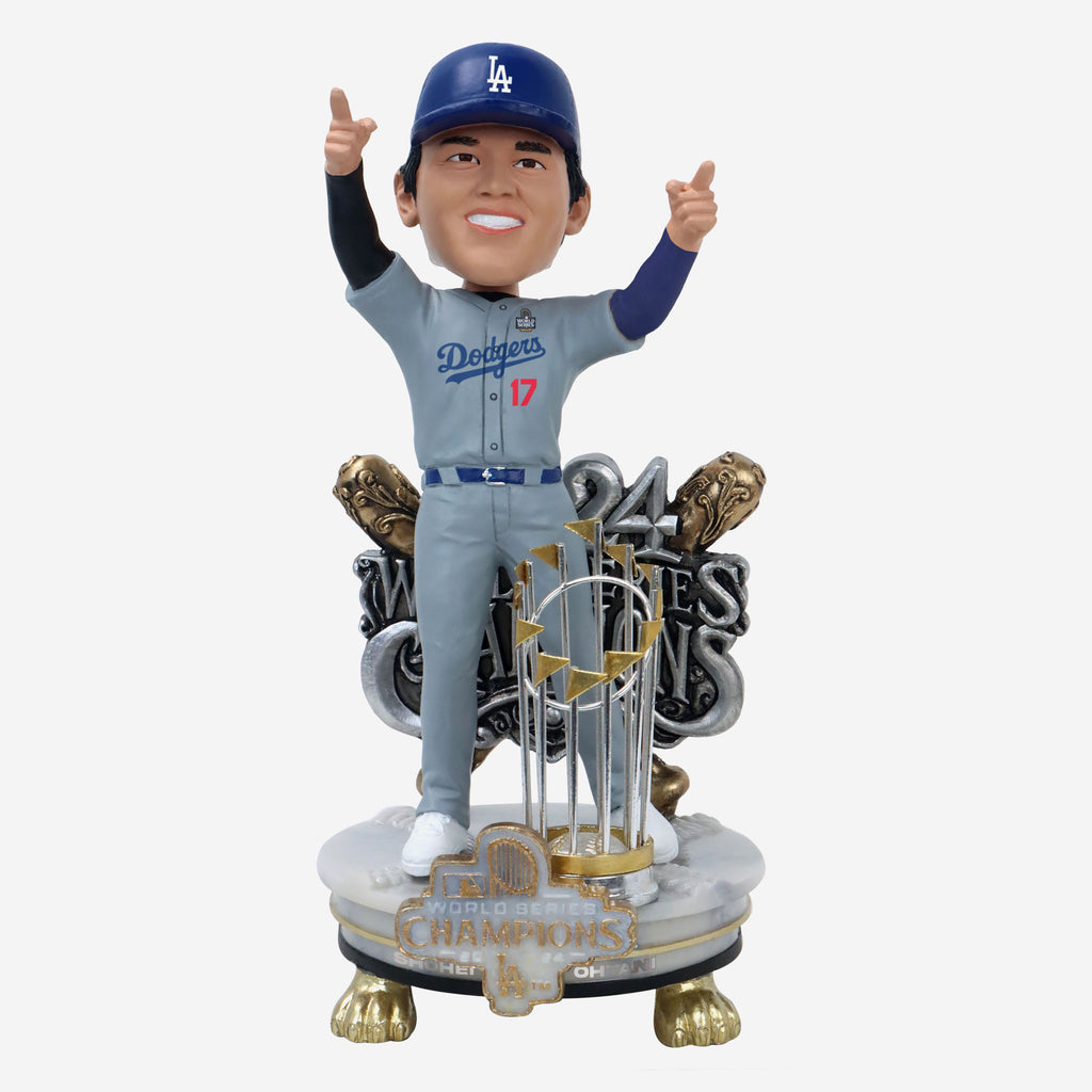 Shohei Ohtani Los Angeles Dodgers 2024 World Series Champions Alternate Jersey Celebration Bobblehead FOCO - FOCO.com