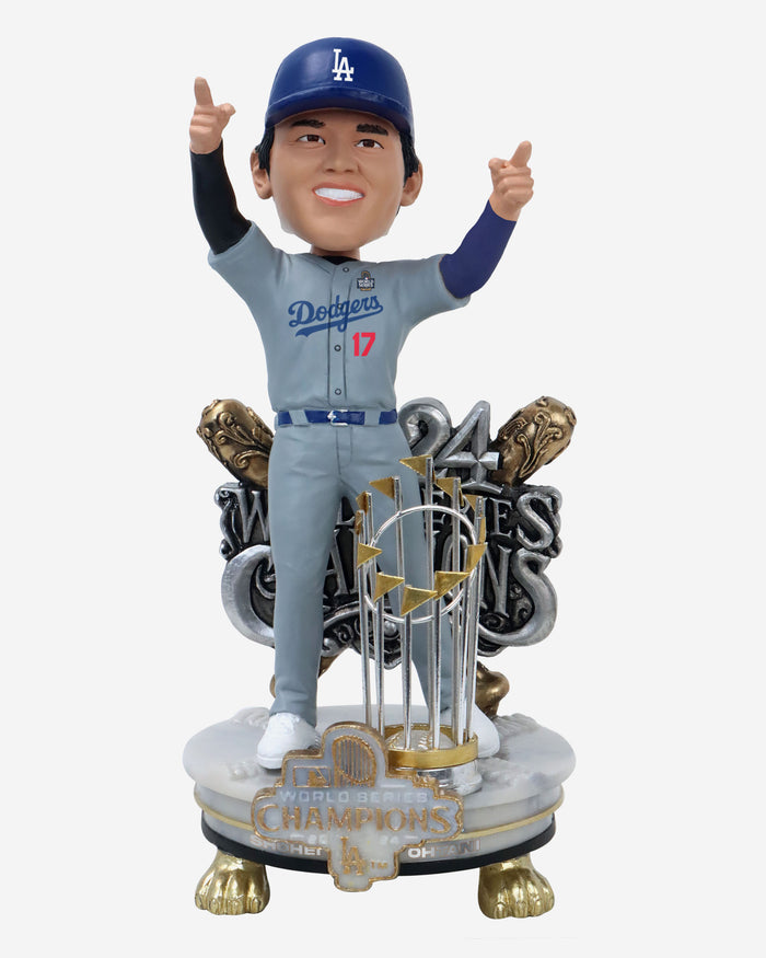 Shohei Ohtani Los Angeles Dodgers 2024 World Series Champions Alternate Jersey Celebration Bobblehead FOCO - FOCO.com