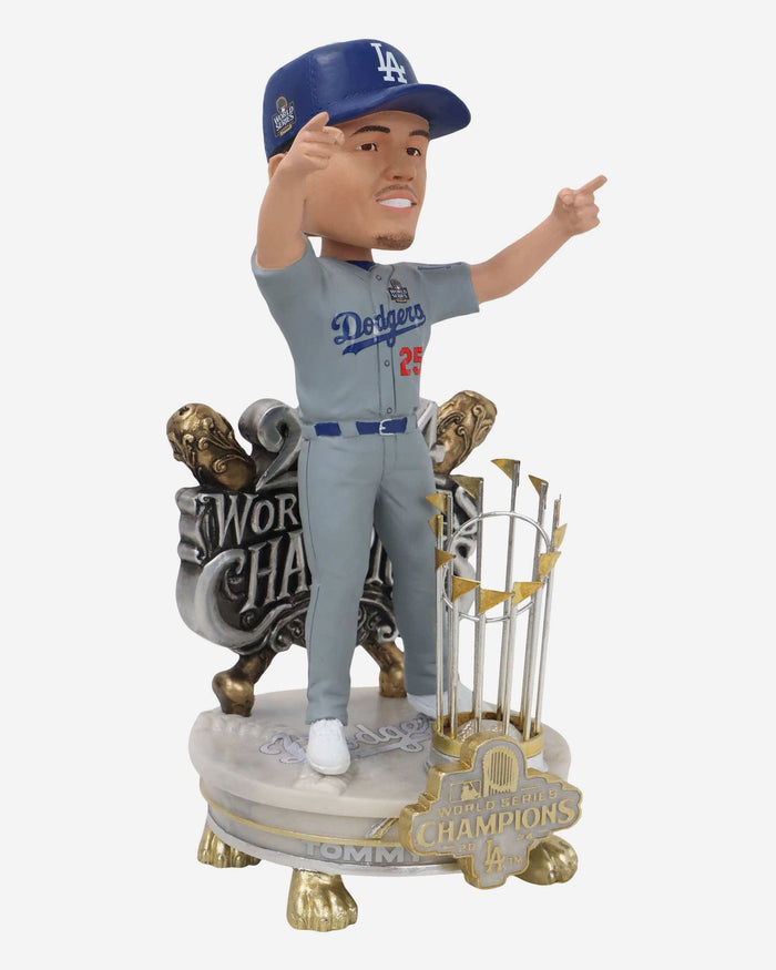 Tommy Edman Los Angeles Dodgers 2024 World Series Champions Alternate Jersey Celebration Bobblehead FOCO - FOCO.com