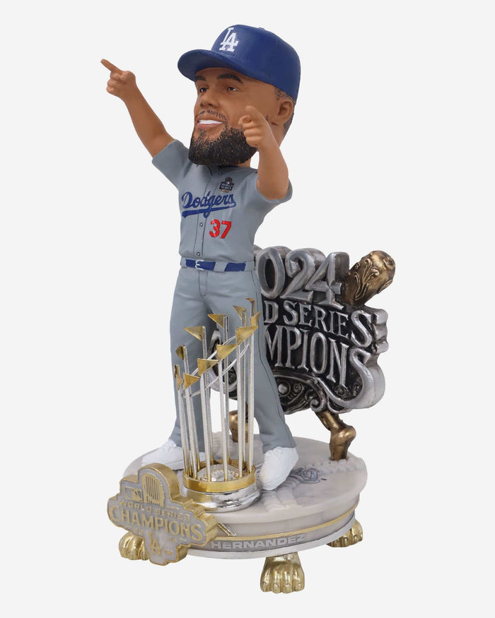 Teoscar Hernandez Los Angeles Dodgers 2024 World Series Champions Alternate Jersey Celebration Bobblehead FOCO - FOCO.com