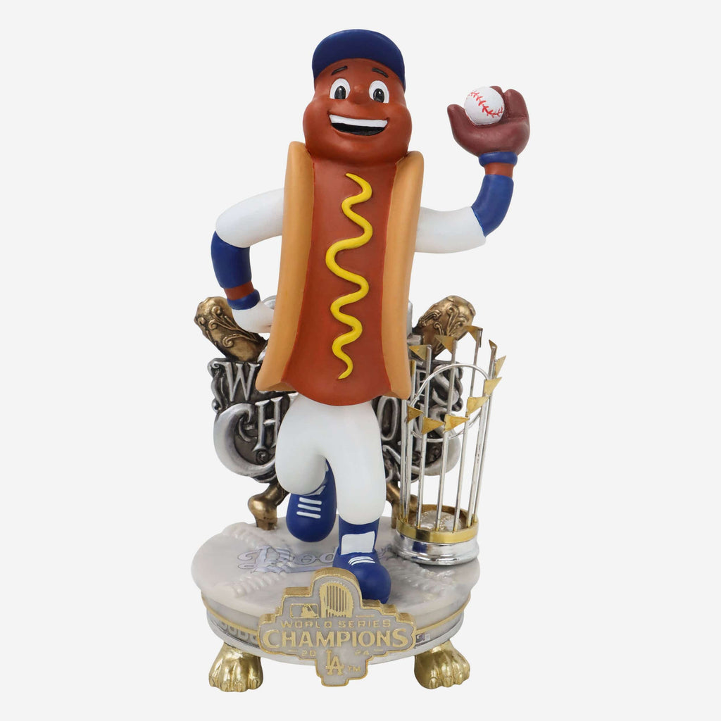 Dodger Dog Los Angeles Dodgers 2024 World Series Champions Mascot Alternate Jersey Celebration Bobblehead FOCO - FOCO.com